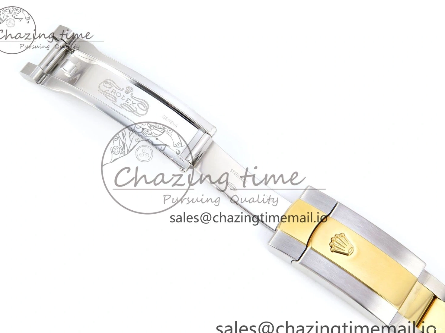 A3235 on Edition 36 126233 YG EWEF Marker Best DateJust Green Gray Bracelet Roman Dial Oyster SS 0212